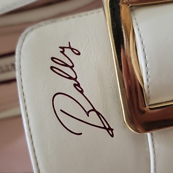 Made in Italy BallyJanelle Square Buckle Loafers size 38 - Picture 9 of 15